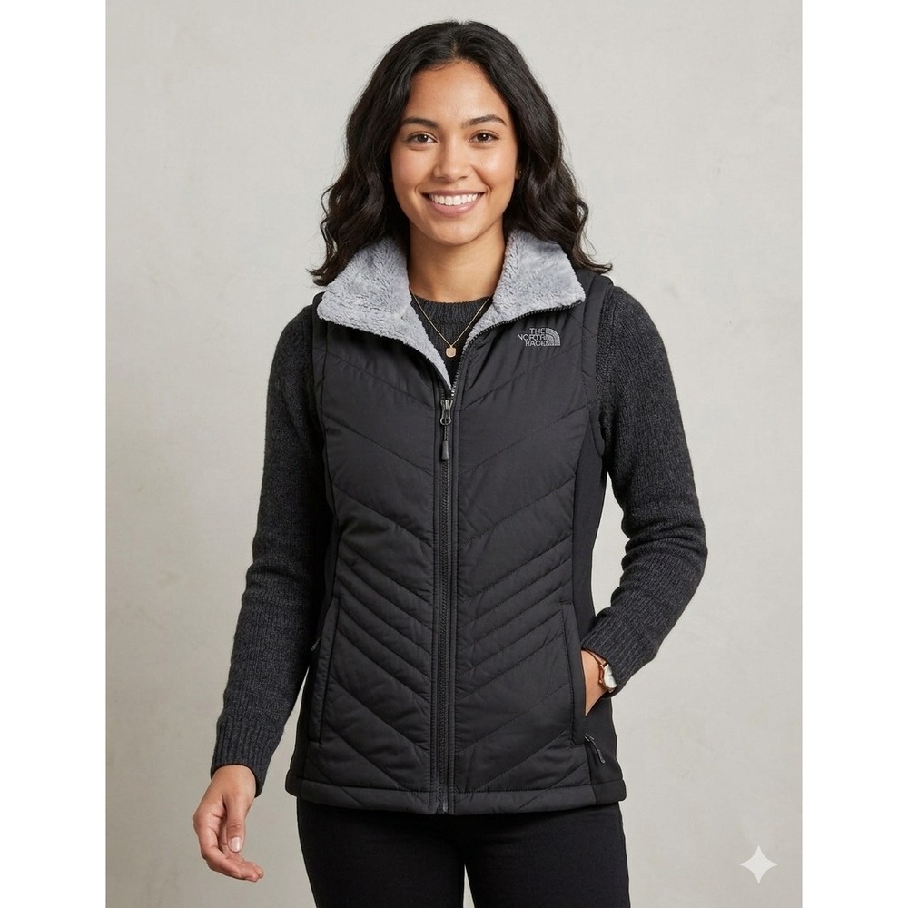 The North Face Mossbud Reversible Vest Womens S Black